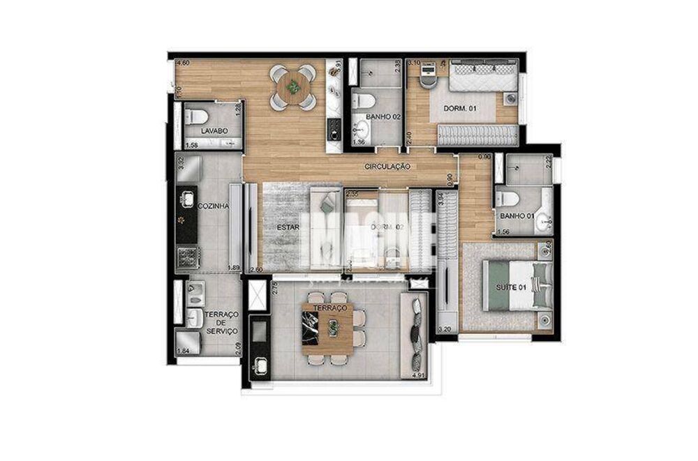 Apartamento, 3 quartos, 89 m² - Foto 5