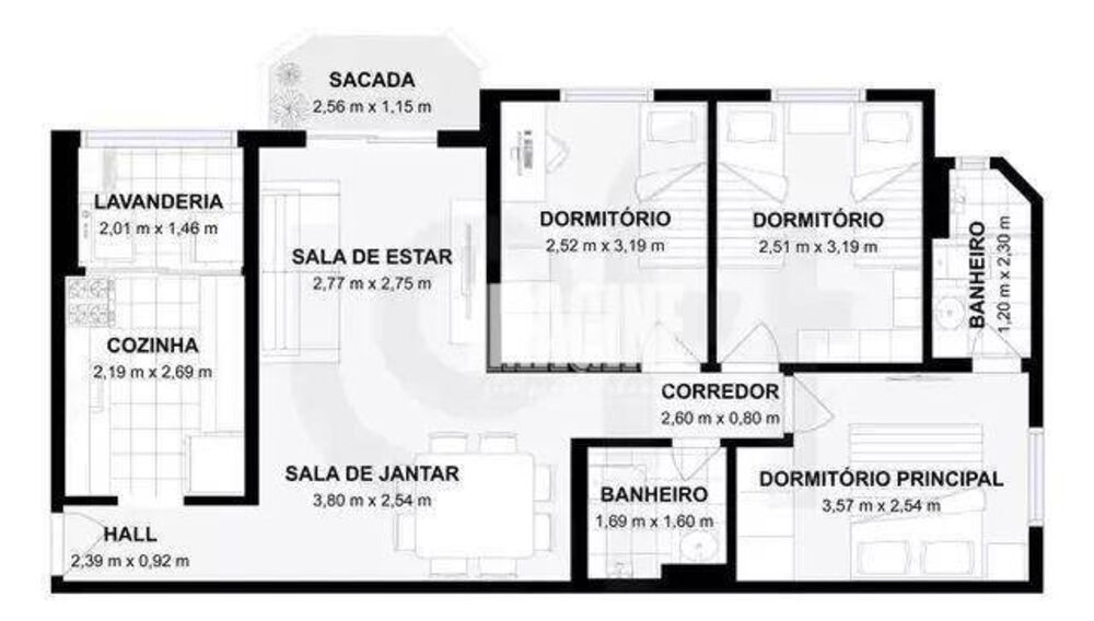 Apartamento, 3 quartos, 70 m² - Foto 7