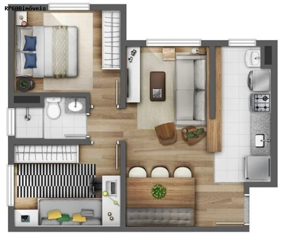 Apartamento, 2 quartos, 47 m² - Foto 2