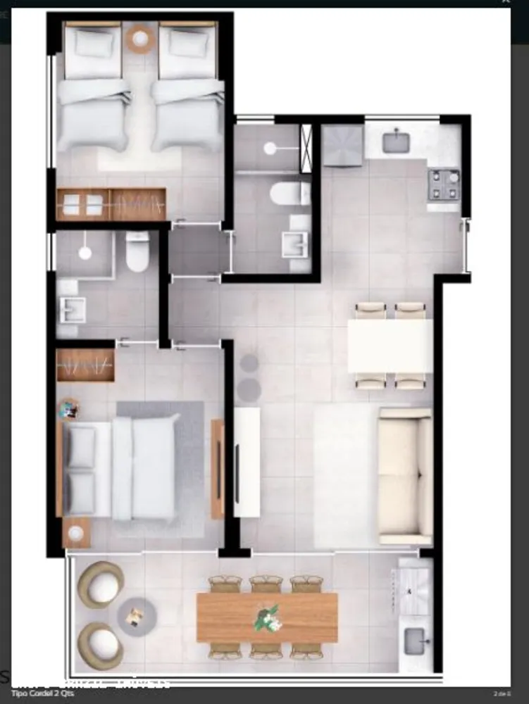 Apartamento, 2 quartos - Foto 9