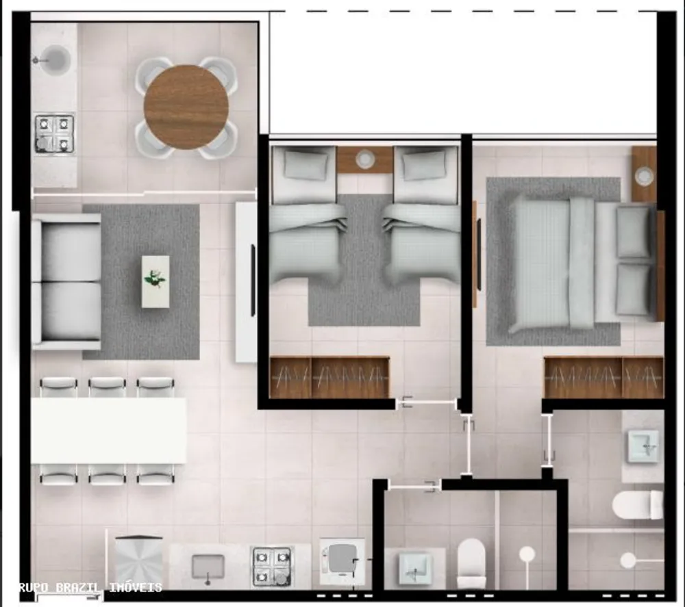 Apartamento, 2 quartos - Foto 6