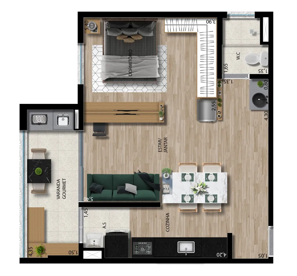 Apartamento, 2 quartos - Foto 5