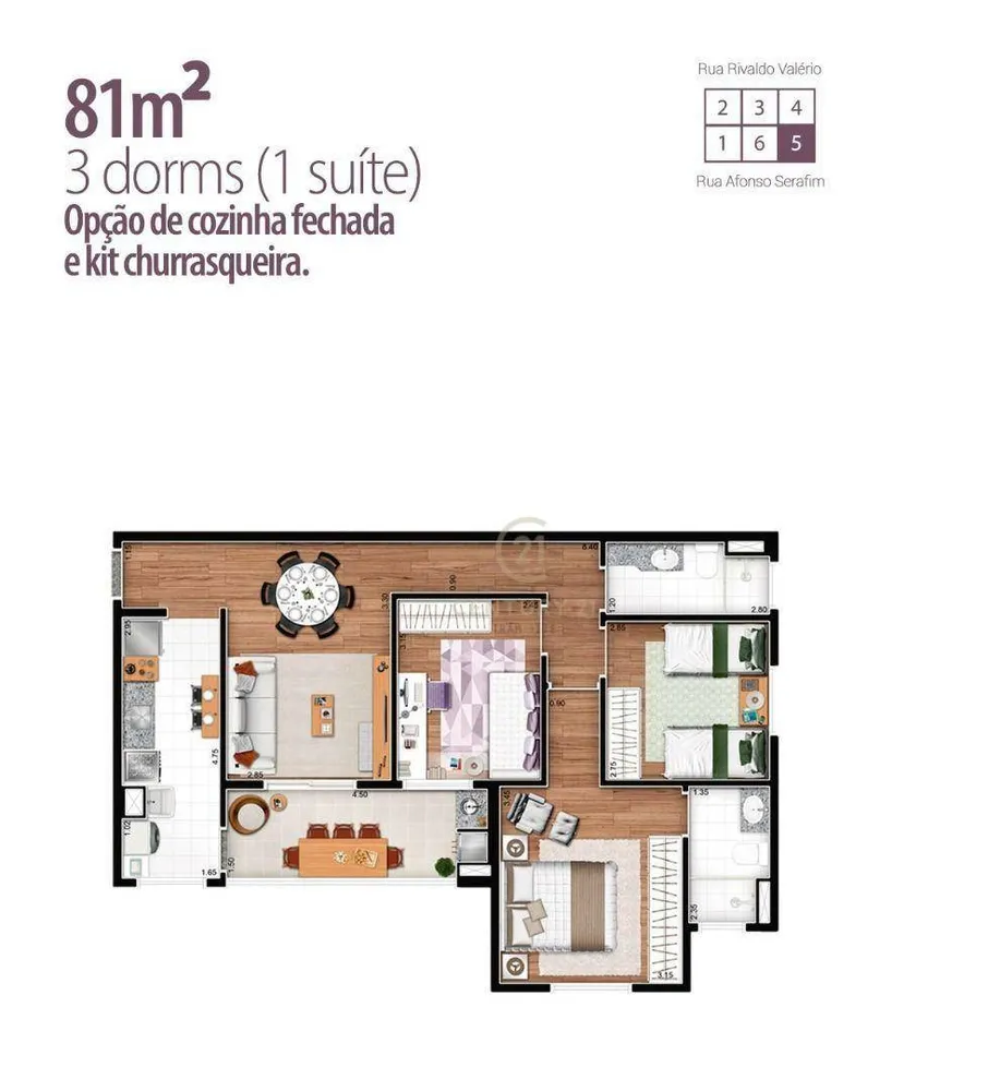 Apartamento, 3 quartos, 81 m² - Foto 8