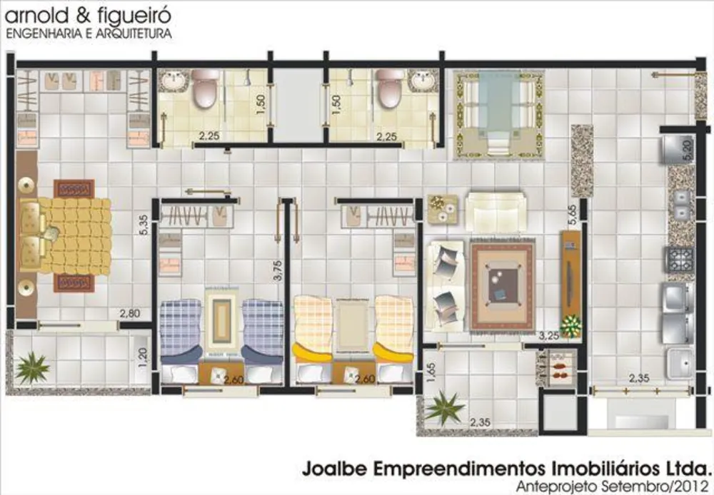 Apartamento, 3 quartos, 101 m² - Foto 2
