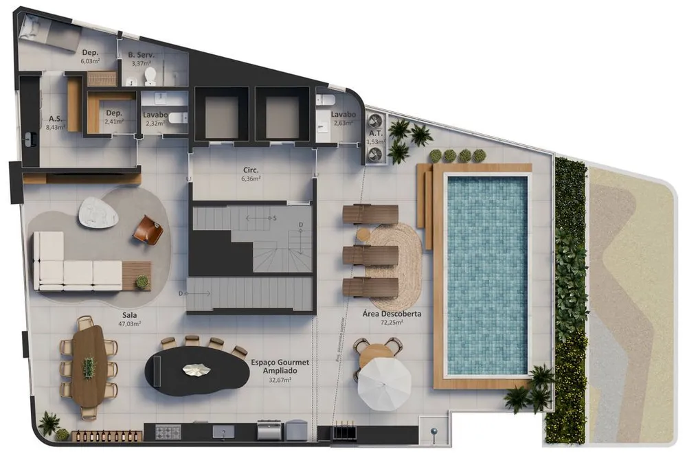 Apartamento, 3 quartos, 156 m² - Foto 7
