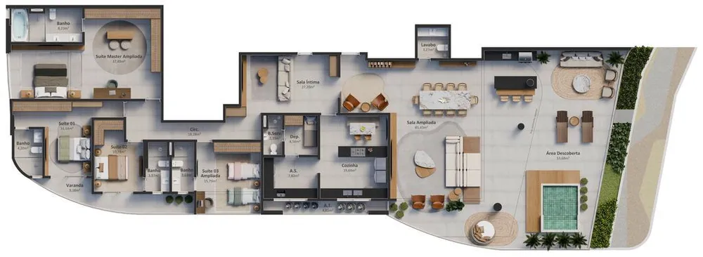Apartamento, 3 quartos, 156 m² - Foto 5