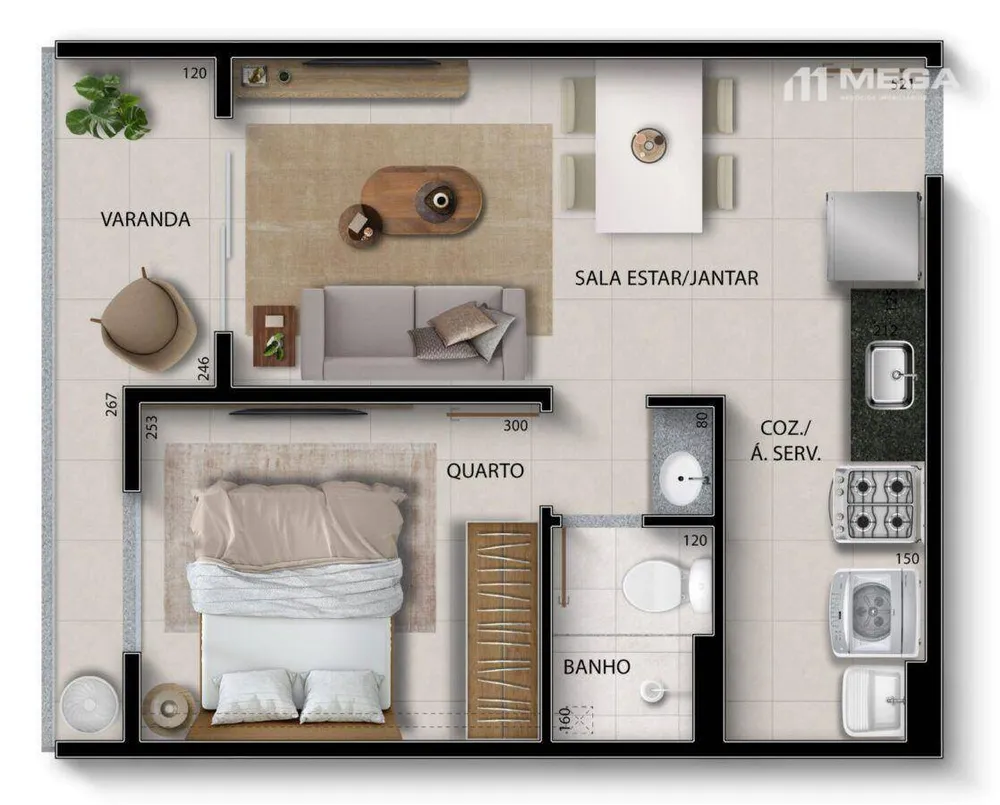 Apartamento, 2 quartos, 45 m² - Foto 16