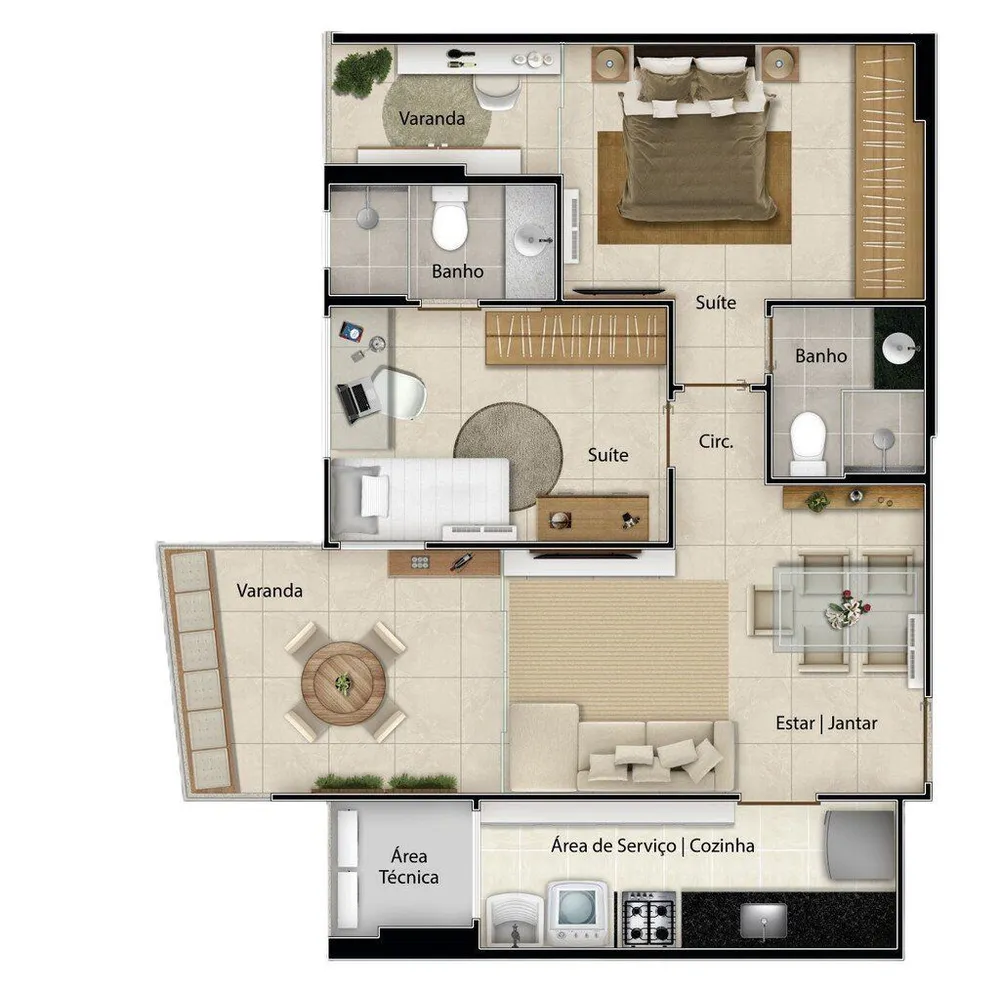 Apartamento, 2 quartos, 64 m² - Foto 16
