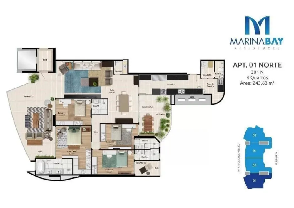 Apartamento, 4 quartos, 241 m² - Foto 15
