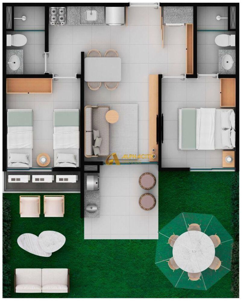 Apartamento, 2 quartos, 72 m² - Foto 2