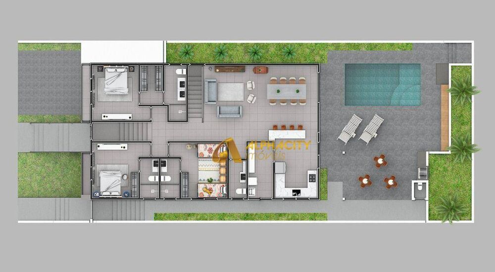 Casa de Condomínio, 3 quartos - Foto 1