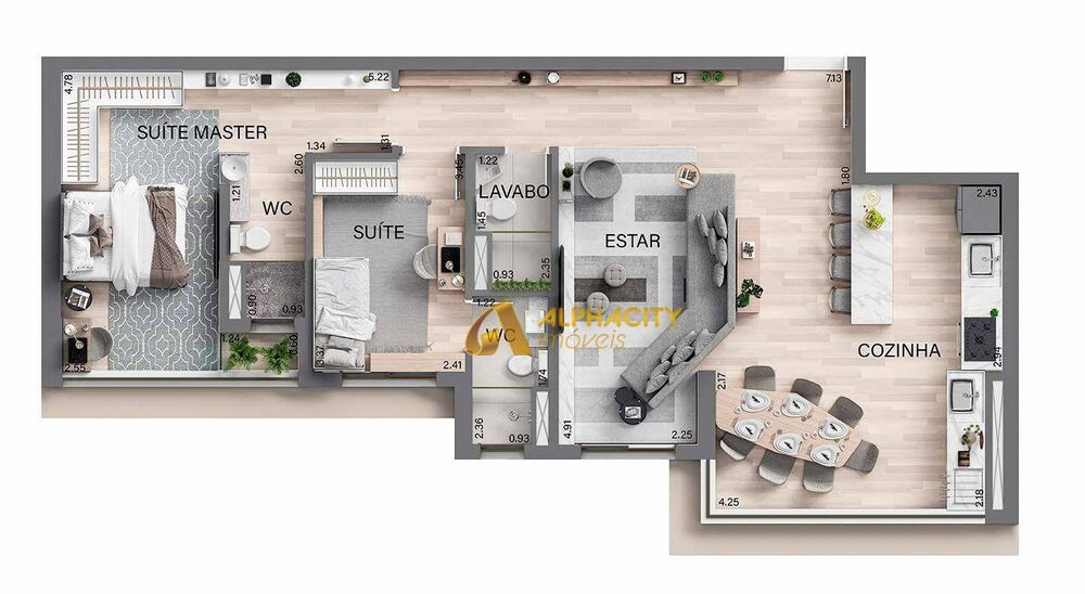 Apartamento, 2 quartos, 90 m² - Foto 3