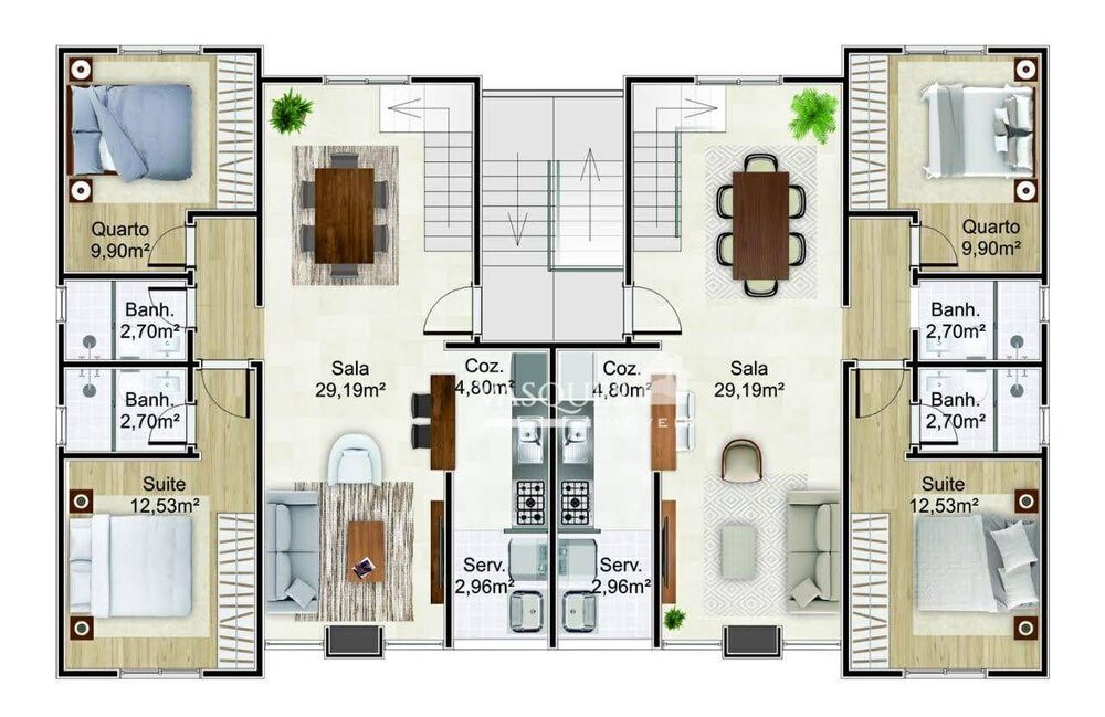 Cobertura, 3 quartos, 132 m² - Foto 2