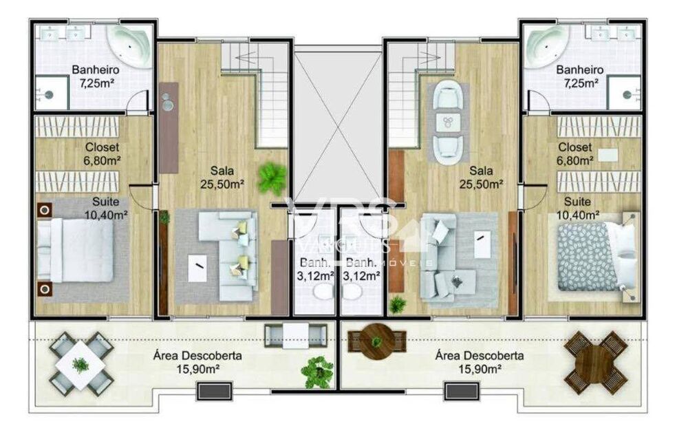 Cobertura, 3 quartos, 132 m² - Foto 10