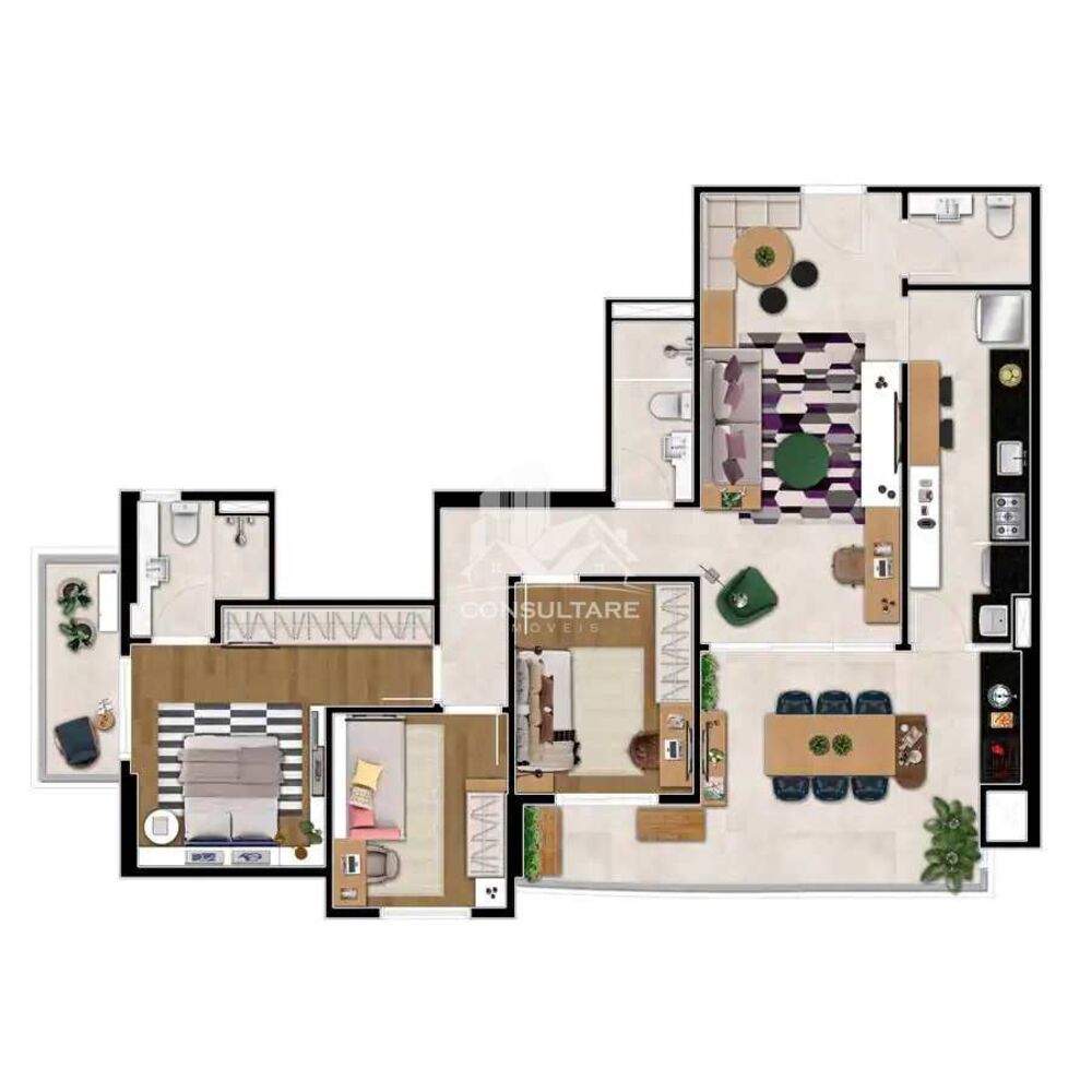 Apartamento, 3 quartos, 120 m² - Foto 3