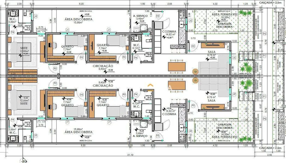 Casa, 3 quartos, 83 m² - Foto 2