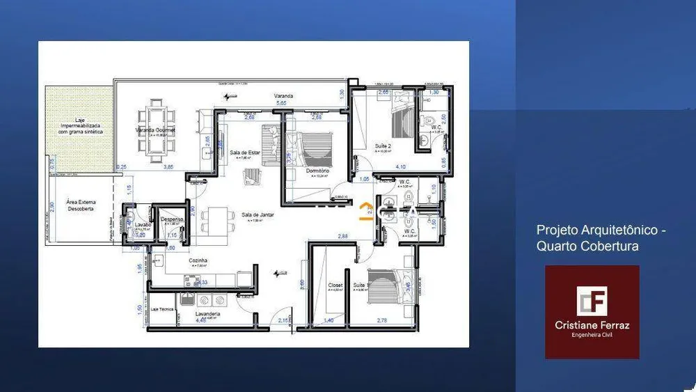 Cobertura, 3 quartos, 178 m² - Foto 12