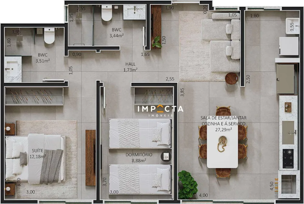 Apartamento, 2 quartos, 65 m² - Foto 4