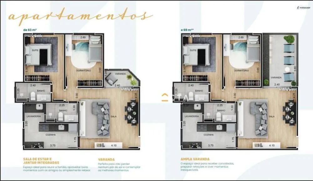 Apartamento, 2 quartos, 63 m² - Foto 4