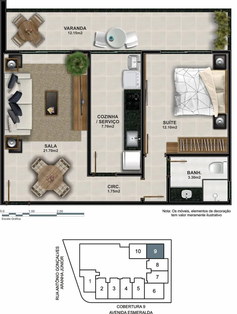 Sala-Conjunto, 32 m² - Foto 41