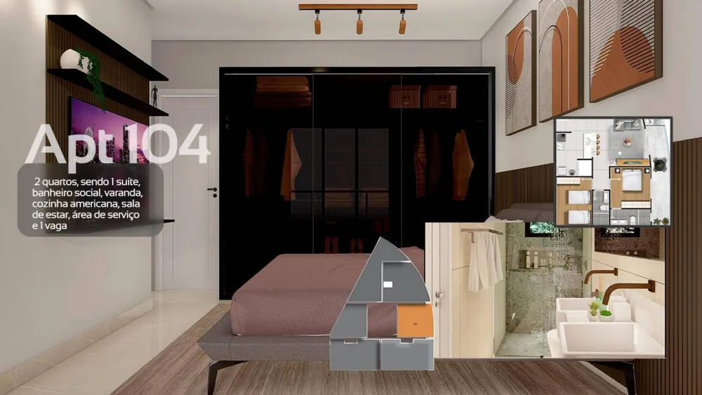 Apartamento, 1 quarto, 62 m² - Foto 12