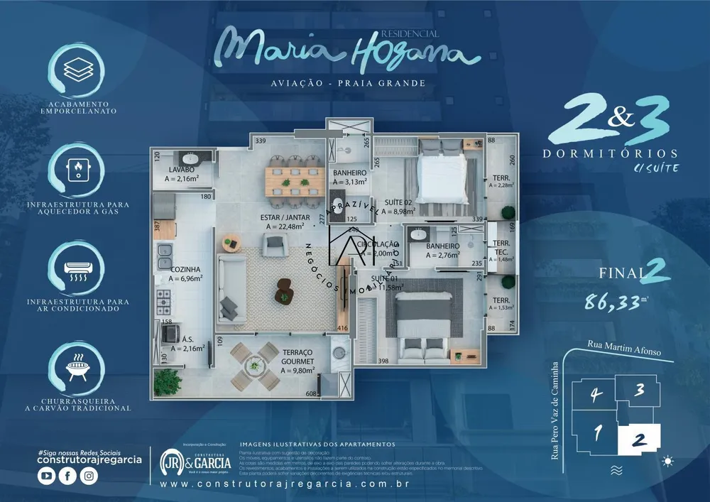 Apartamento, 2 quartos, 86 m² - Foto 8