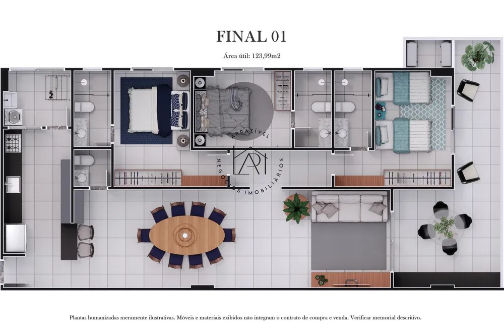Apartamento, 3 quartos, 129 m² - Foto 7
