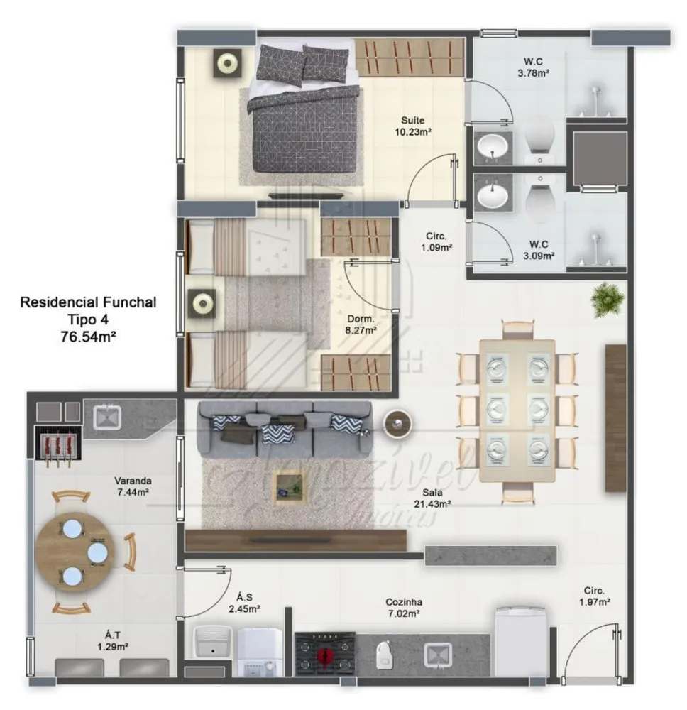 Apartamento, 2 quartos - Foto 5