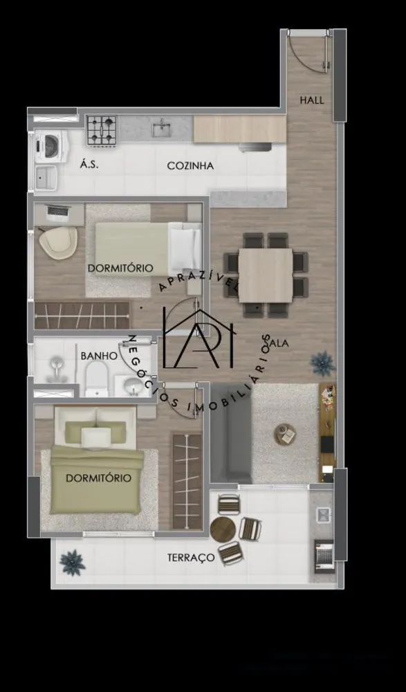 Apartamento, 1 quarto, 38 m² - Foto 7