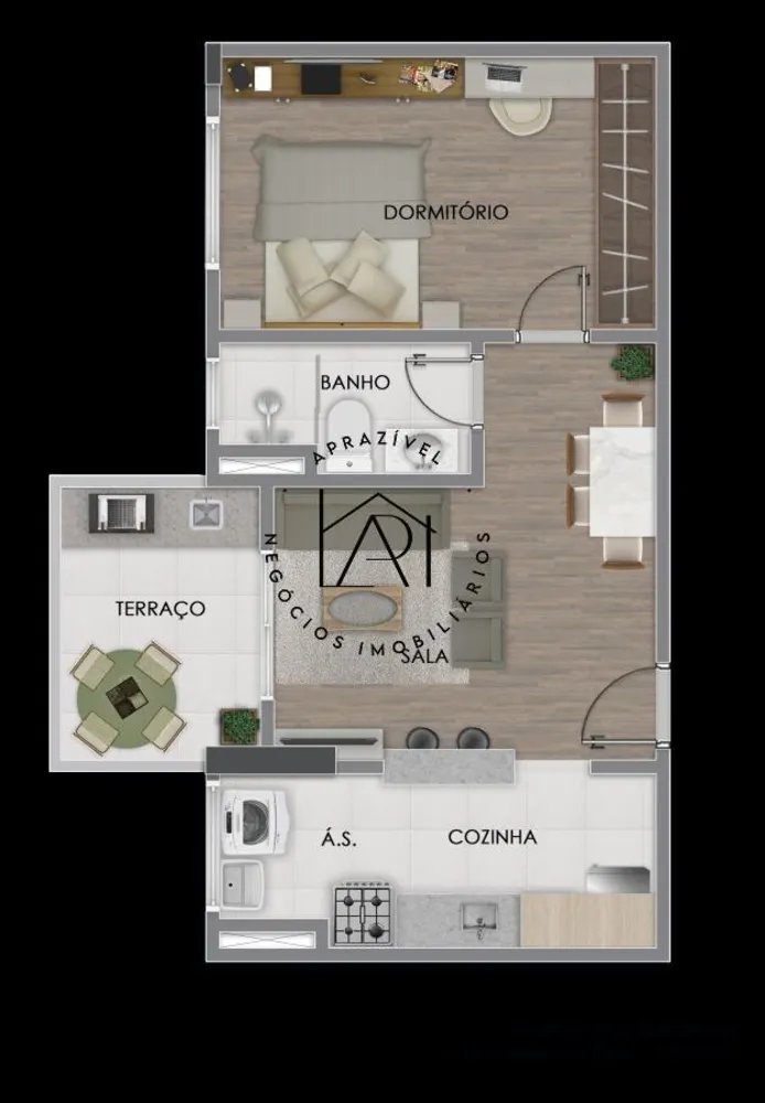 Apartamento, 1 quarto, 38 m² - Foto 8