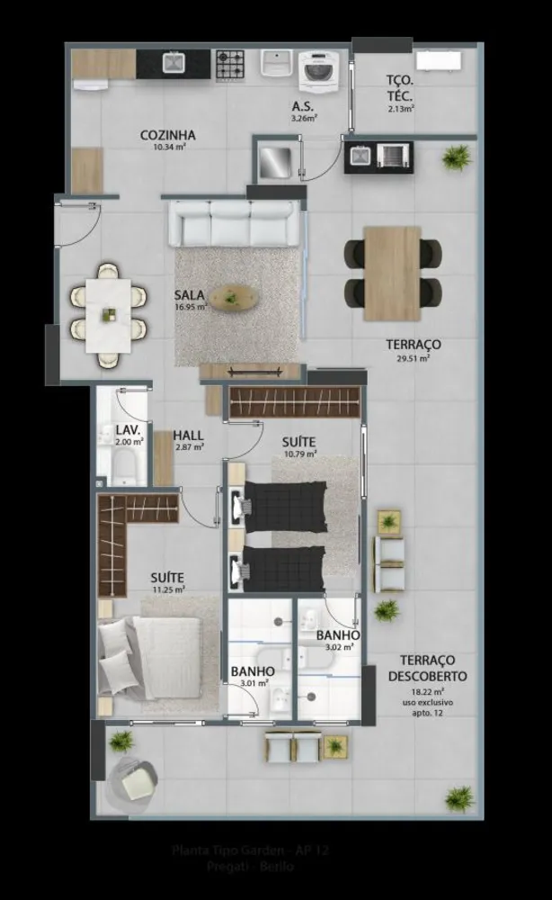 Apartamento, 2 quartos - Foto 3