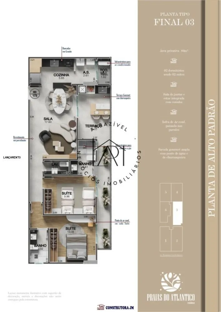 Apartamento, 2 quartos, 108 m² - Foto 3