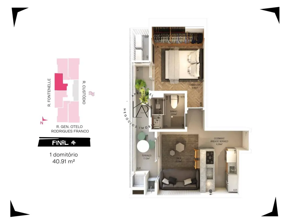 Apartamento, 1 quarto, 47 m² - Foto 17