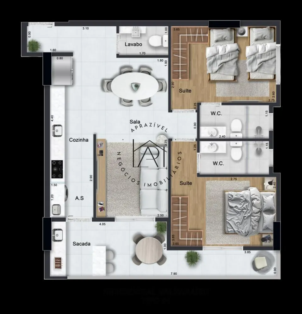 Apartamento, 2 quartos - Foto 6