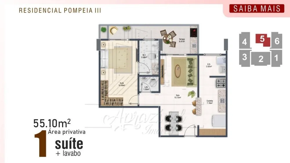 Apartamento, 2 quartos, 65 m² - Foto 1