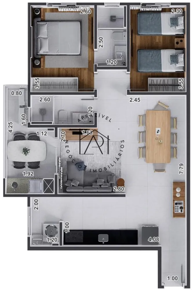Apartamento, 2 quartos, 73 m² - Foto 6