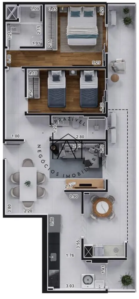 Apartamento, 2 quartos, 73 m² - Foto 8