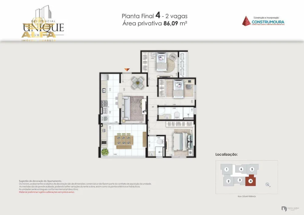 Apartamento, 2 quartos, 66 m² - Foto 12