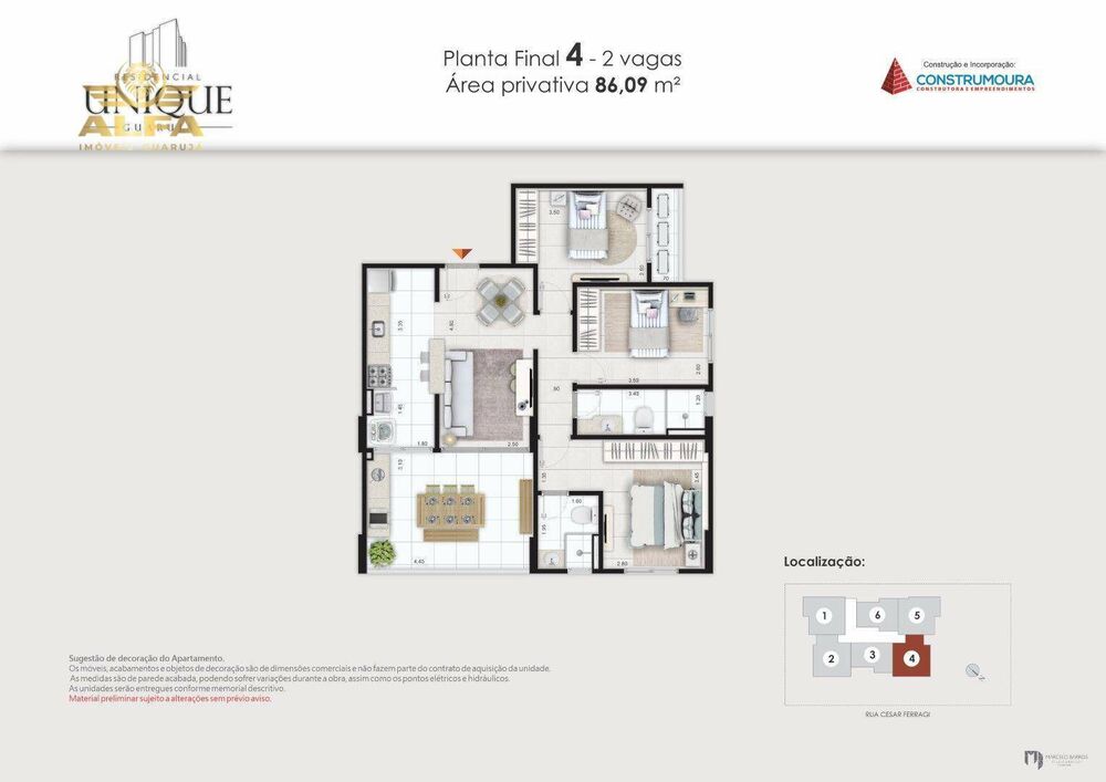 Apartamento, 3 quartos, 86 m² - Foto 12