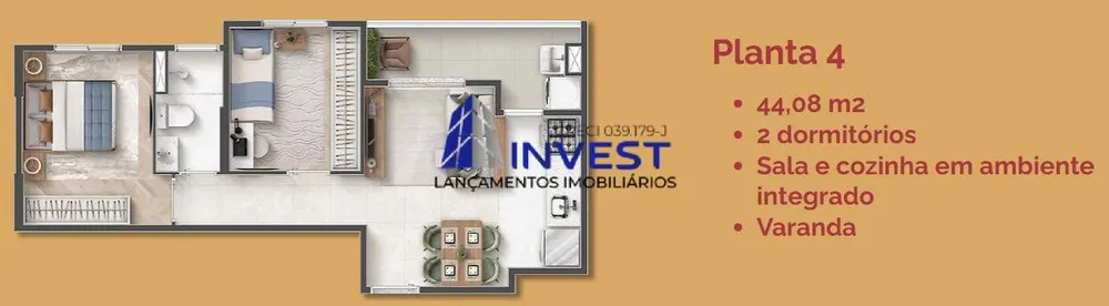 Apartamento, 2 quartos, 58 m² - Foto 2