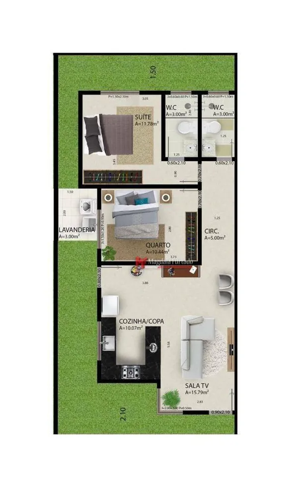 Casa, 2 quartos, 71 m² - Foto 30