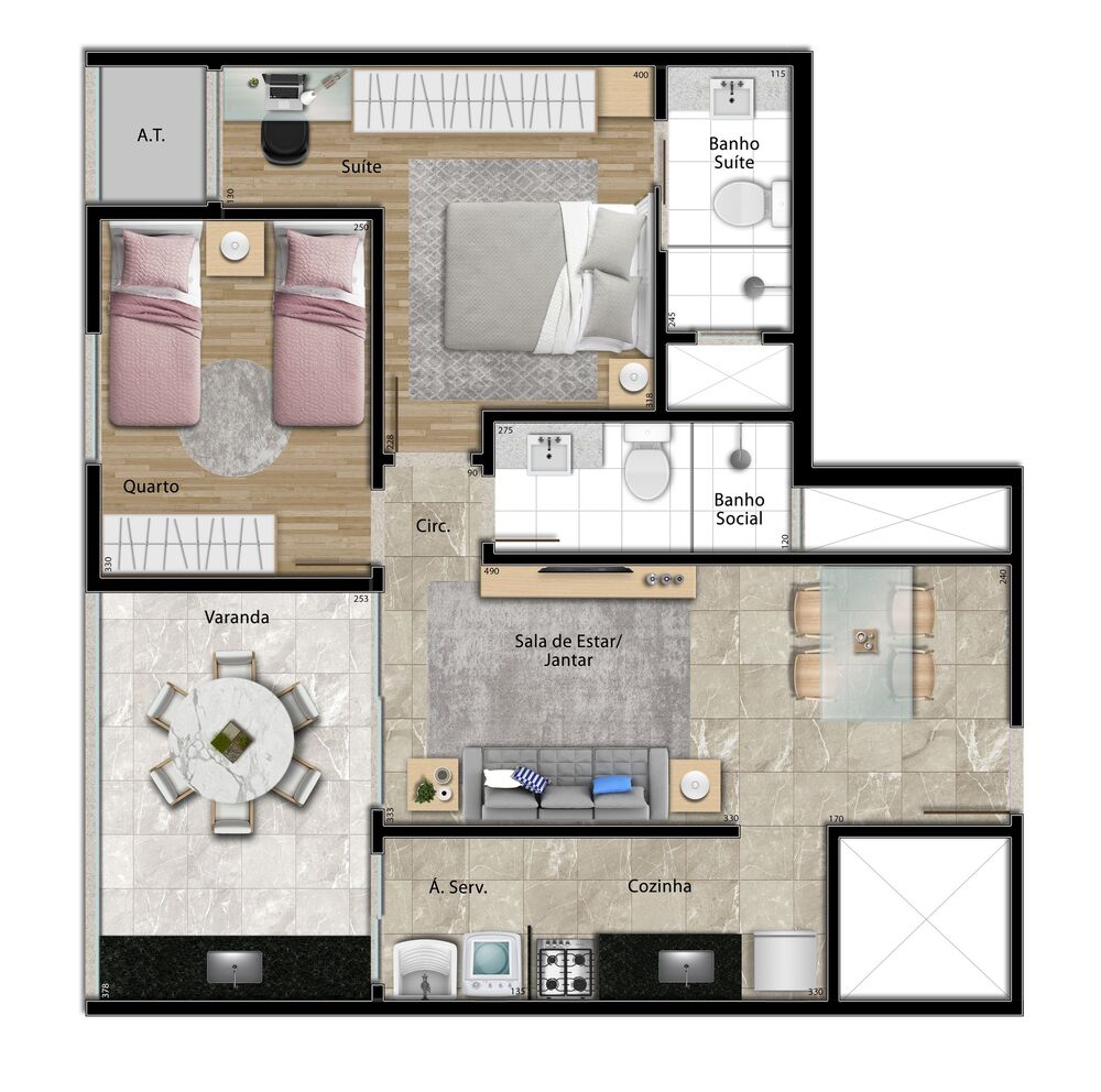 Apartamento, 2 quartos, 96 m² - Foto 33