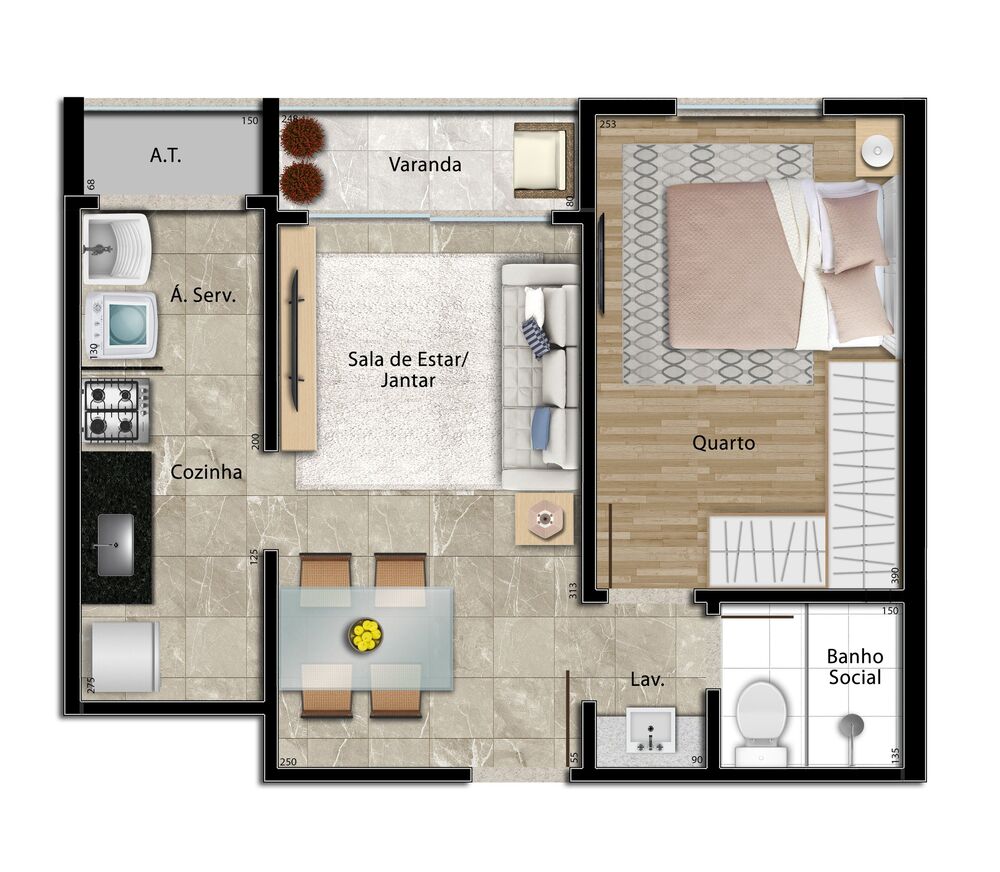 Apartamento, 2 quartos, 96 m² - Foto 19