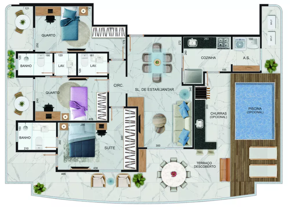 Apartamento, 3 quartos, 110 m² - Foto 3
