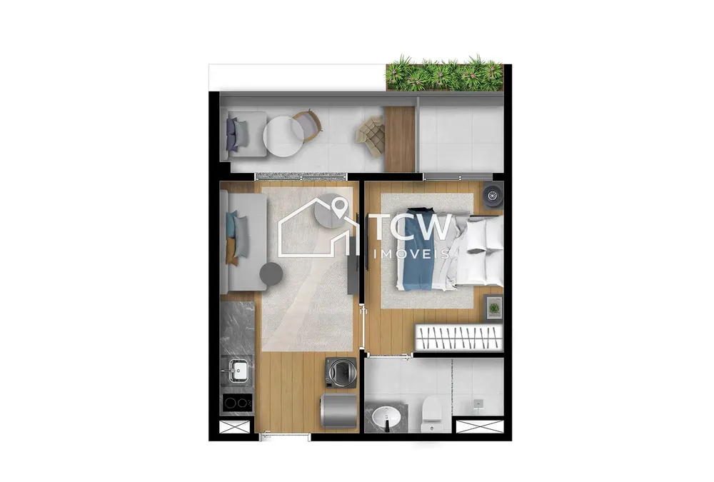 Apartamento, 1 quarto, 31 m² - Foto 5
