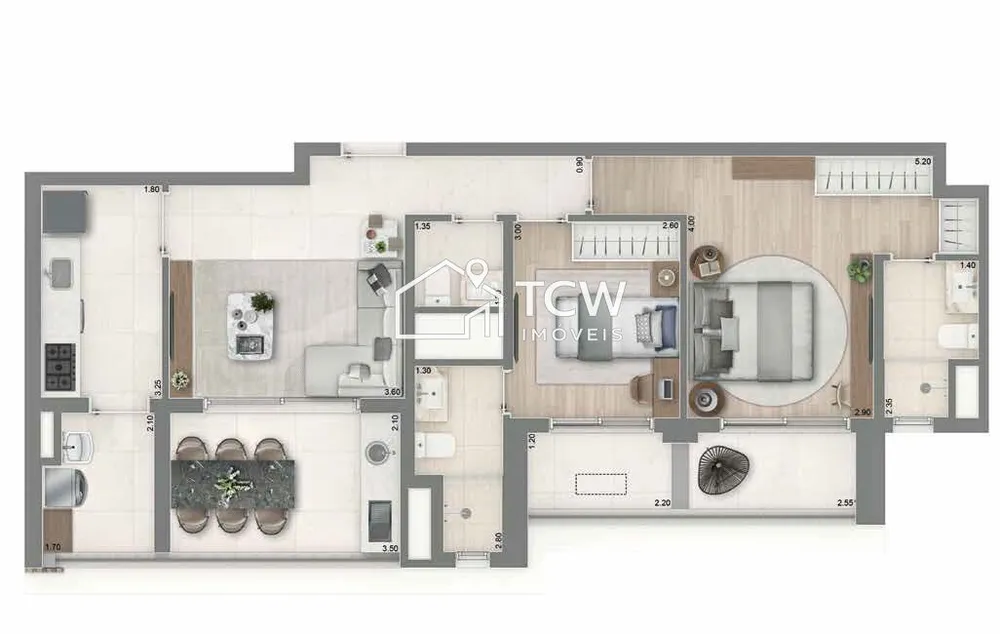 Apartamento, 2 quartos, 76 m² - Foto 4