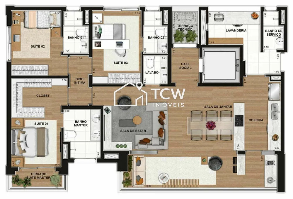 Apartamento, 3 quartos, 147 m² - Foto 11