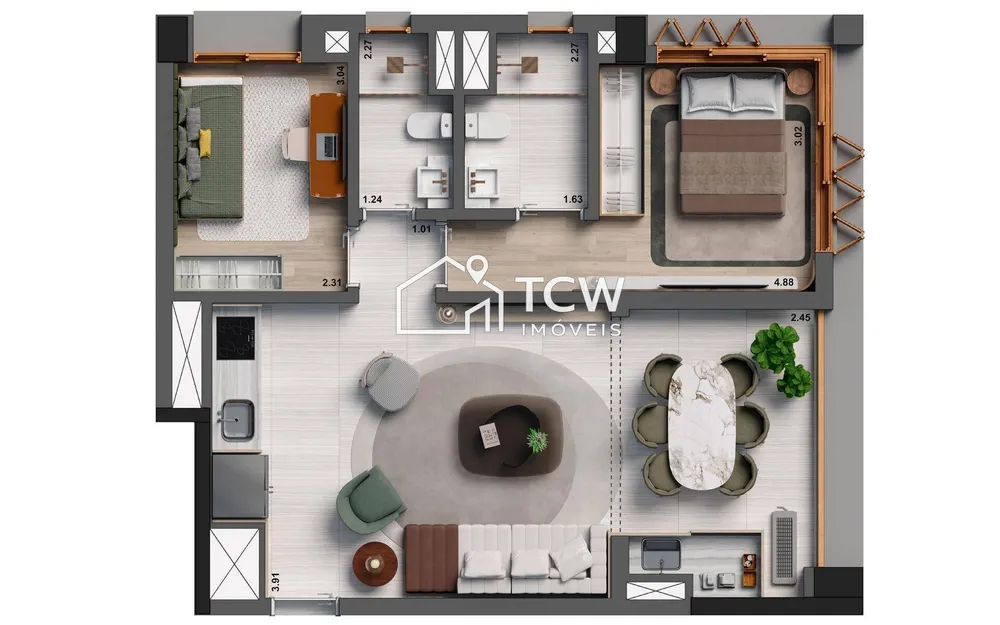 Apartamento, 2 quartos, 70 m² - Foto 12