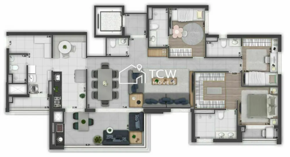 Apartamento, 3 quartos, 145 m² - Foto 5