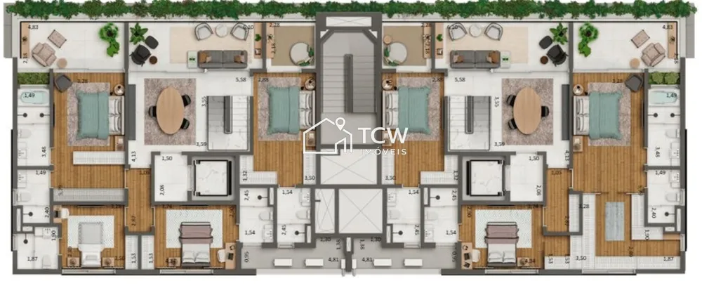 Cobertura, 4 quartos, 338 m² - Foto 7